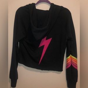 Aviator Nation Dark Grey hoodie Womens Small